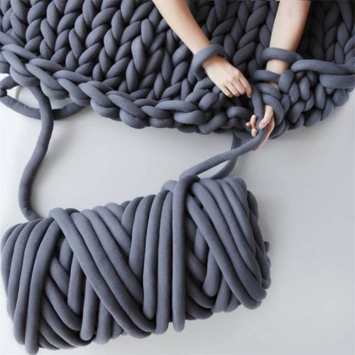 250g thick super Bulky chunky yarn for hand knitting Crochet soft big cotton DIY Arm Knitting Roving Spinning yarn for blanket