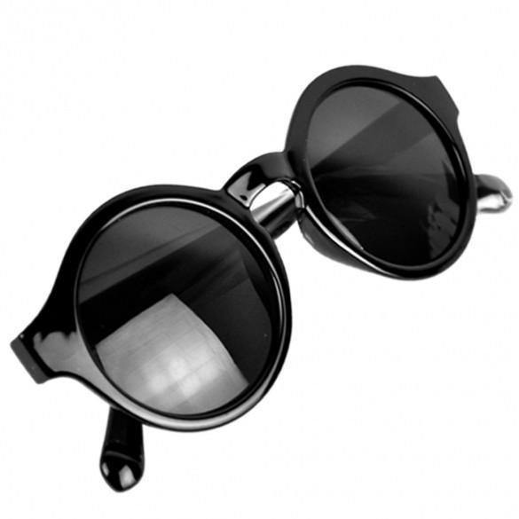New Super Trendy Retro Round Frame Sunglasses Eyewear UV 400 Unisex Plate Frames