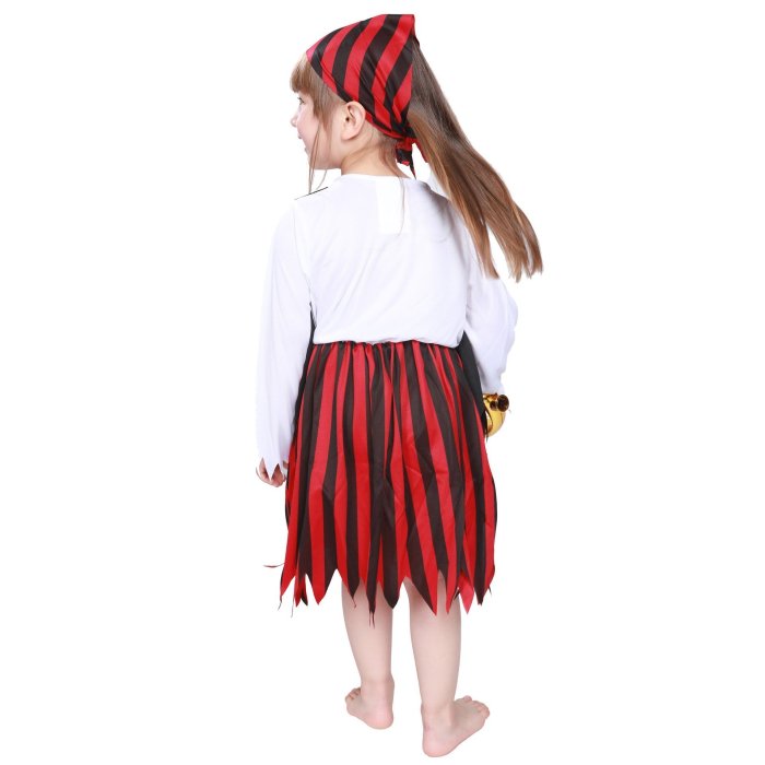 Kids Halloween Costume Girls Little Pirate Jack Sparrow Costume Baby Girl Anime Cosplay Halloween Fancy Dress Party Outfit