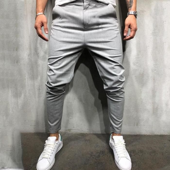 Men's Fashion Simple Pure Colour Casual Pants