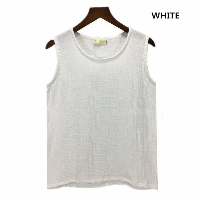 Cotton and Linen Plus Size Tank Tops