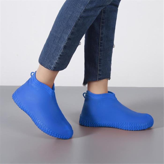 Waterproof Rain Shoes Cover Silicone  Rubber Non-skid Unisex Shoes Protectors Rain Boots for Indoor Outdoor Rainy Days Reusable