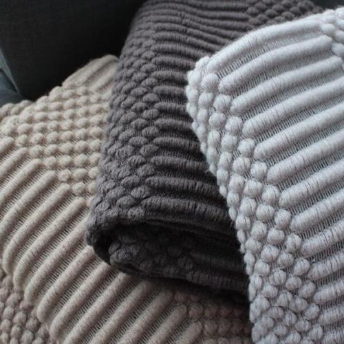 Tassels Knitted Blanket - 60 x70 