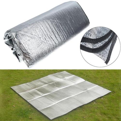 200*150CM Waterproof Aluminum Foil Camping Mat Foldable Sleeping Picnic Beach Outdoor Mat