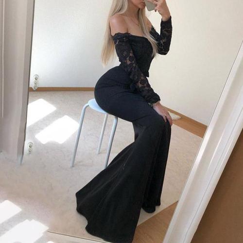 Fashion Sexy Off-the-shoulder Wrapped Hip Evening Dress