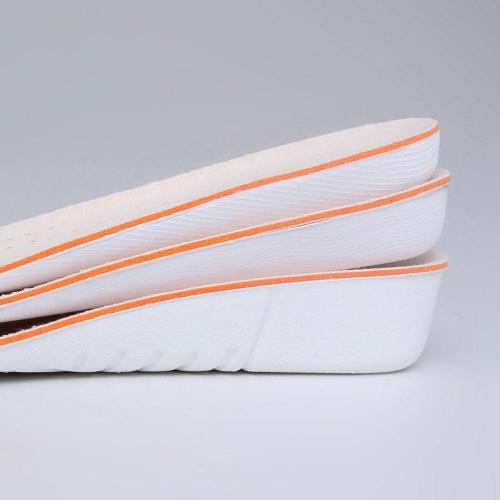Unisex Height Increase Insoles Soy Fiber Sweat-absorbent Deodorant Breathable Shoe Pad Inserts Foot Care Pad for Men Women