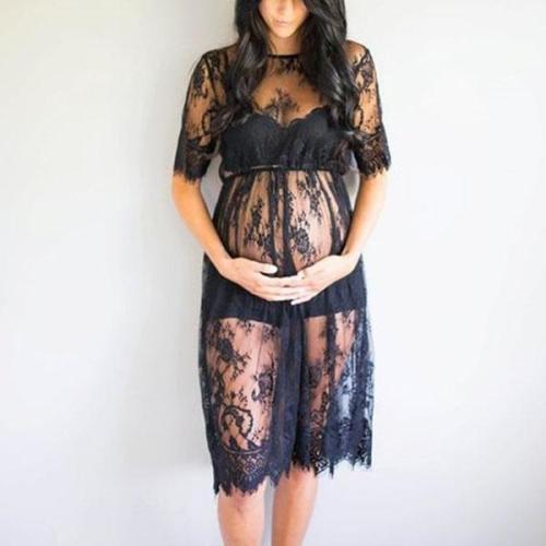 Fashion Lace Maternity Dress