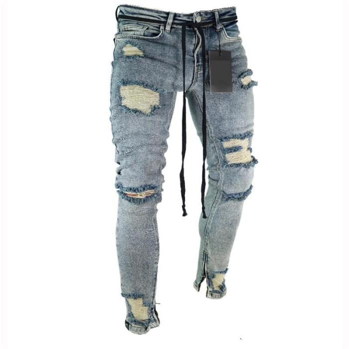 Men's Fashion Casual Hole Jeans