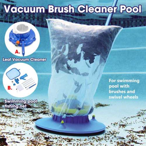 Portable Swimming Pool Vacuum Cleaner Hot Spring Cleaning Tool Suction Head Pond Fountain Outdoor Garden Vacuum Cleaner Brush