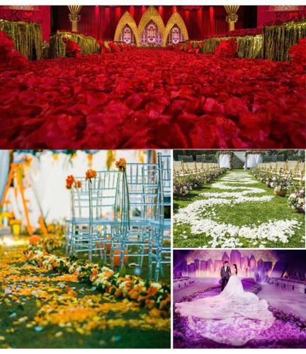 500 pieces of rose petals wedding accessories simulation rose petals wedding room decoration petals wedding petal rain