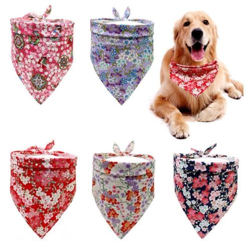 Summer Cotton Dog Cat Bandana Bibs Puppy Cat Dog Bandana/Bibs Large Dog Scarf Dog Accessories for Pet Supplies