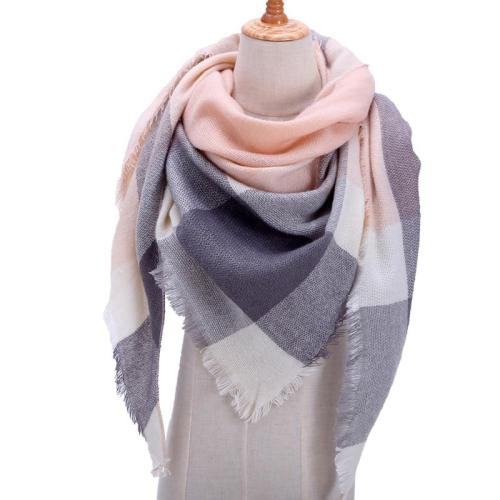 Designer 2020 knitted spring winter women scarf plaid warm cashmere scarves shawls luxury brand neck bandana  pashmina lady wrap