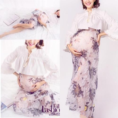 Photo Studio Photo Photo Fashion Pregnant Women Dress