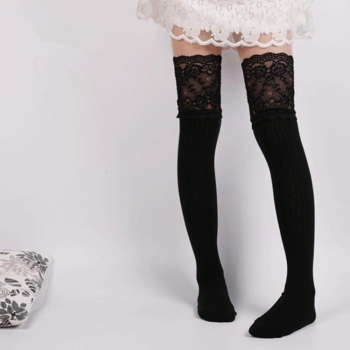 Fashion Long Tube Over The Knee Pile Of Stockings