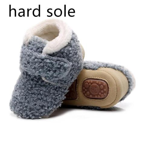 2020 Lamb Wool Baby Winter Boots Ankle Soft and Hard Sole Warm Snow Boots Fleece Short Boots Girls Winter Toddler Boots