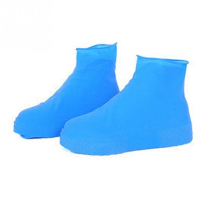 Women Men Anti-Slip Rain Boots Reusable Rubber Shoes Covers  Outdoor Waterproof Overshoes Boot Climbing Shoes Accessories