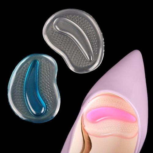 Hot 1 Pair Transparent Gel Silicone Forefoot Pads Insoles For High Heels  Women Anti-Slip Pain Relief Shoe Inserts Massager