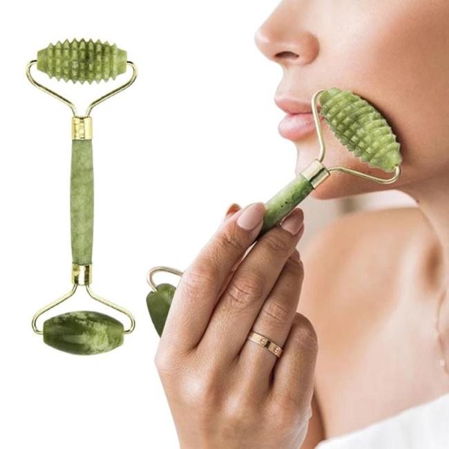 Natural Facial Beauty Massager Face Lift Tools artificial Jade Quartz Roller Face Thin Massageador Face Skin Care Hand Tools