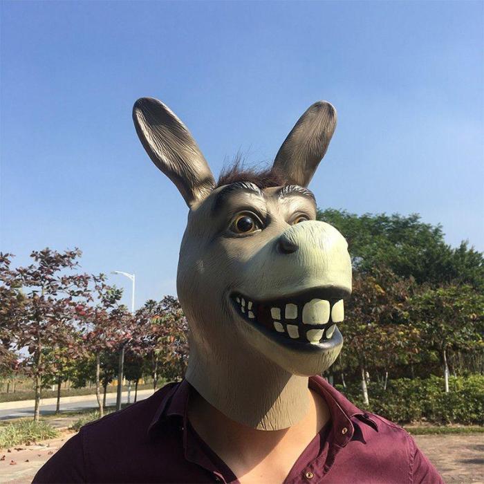 Halloween Masquerade Party Donkey Mask
