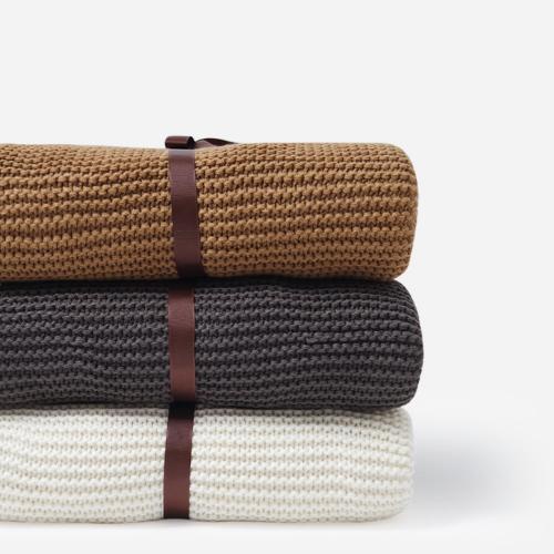Knit Throw Blanket, Household Decorative Tassel Crochet Blanket Rug  50  x70 