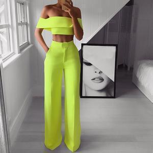 Sexy Bare Back Sloping Shoulder Sleeveless Pure Colour Suit