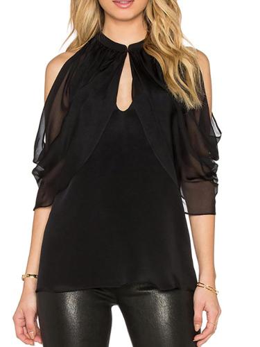 Hollow Sexy Strapless Off Shoulder Blouse