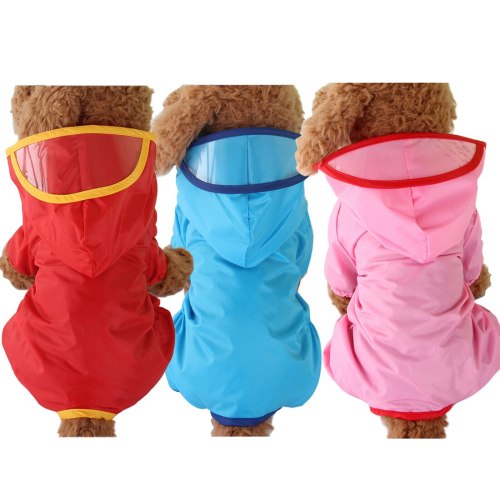 Summer Outdoor Puppy Pet Rain Coat XS-XXL Waterproof Jackets PU Raincoat for Dogs Cats Apparel Clothes
