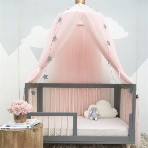 Kids Play House Tents Princess Canopy Bed Curtain Baby Crib Crown Round Hung Dome Child Bed Tent Room Decoration