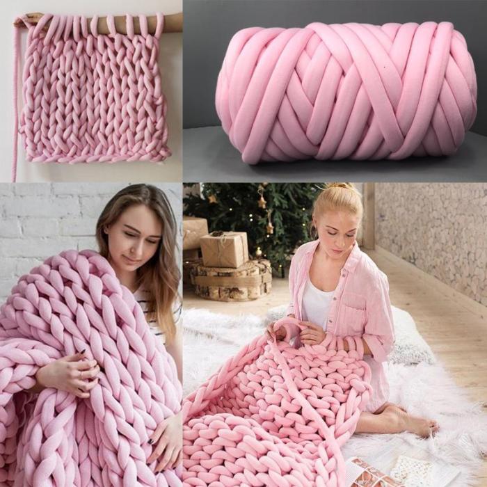 500g Super Thick Chunky Yarn For Knitting Merino Wool Yarn 2cm Thick Yarns For Hand knitting Blanket Crochet Nest