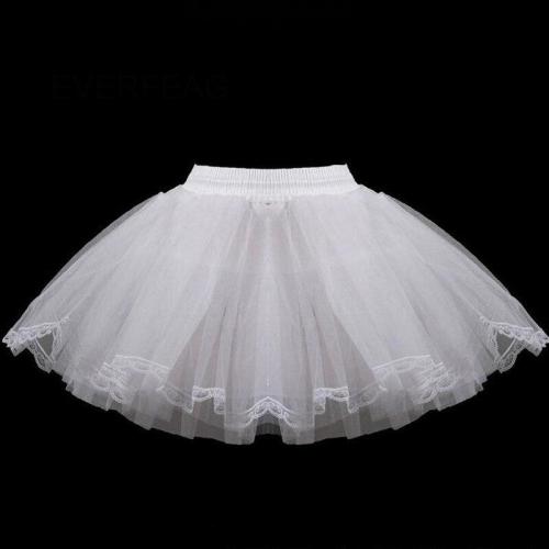 3 Layers Hoopless Petticoat Children Short Petticoats Flower Girl Dress Crinoline for Wedding Party Underskirt