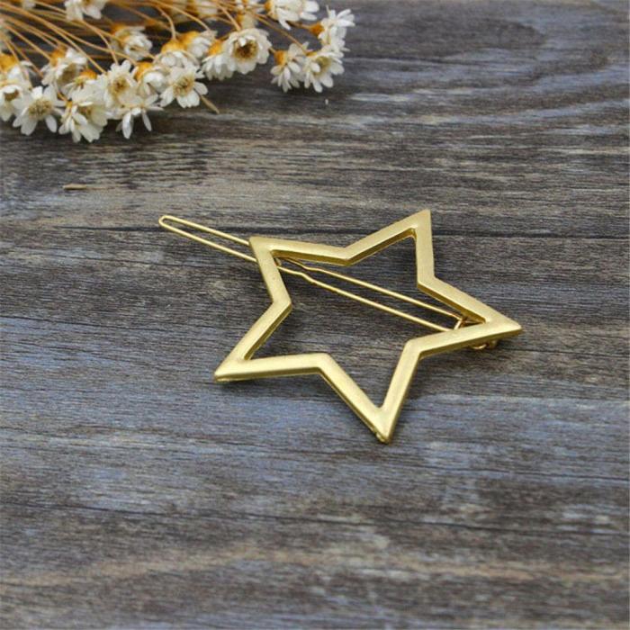 1 PC New Fashion Women Girls Hairpins Girls Star Heart Hair Clip Delicate Hair Pin Hair Decorations Jewelry Accessories