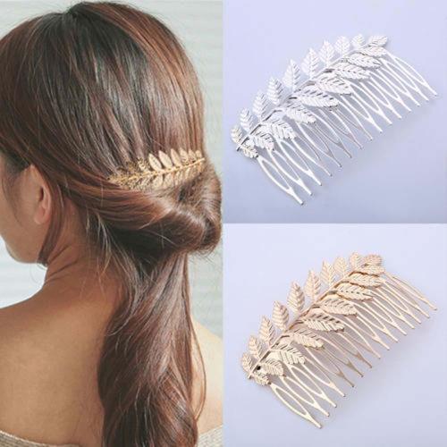 1Pcs Tree leaf Hair Clip Comb Hair Accessories Wedding Metal Women Hairpin Hair Combs Hair Accessories Styling Tools