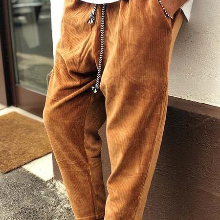 Contracted Temperament literary Corduroy Casual Trousers
