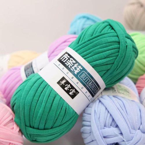 100g/Lot Thick Yarn Soft Colored Cloth Yarn for Hand Knitting Woven Bag Carpet DIY Hand-knitted Material