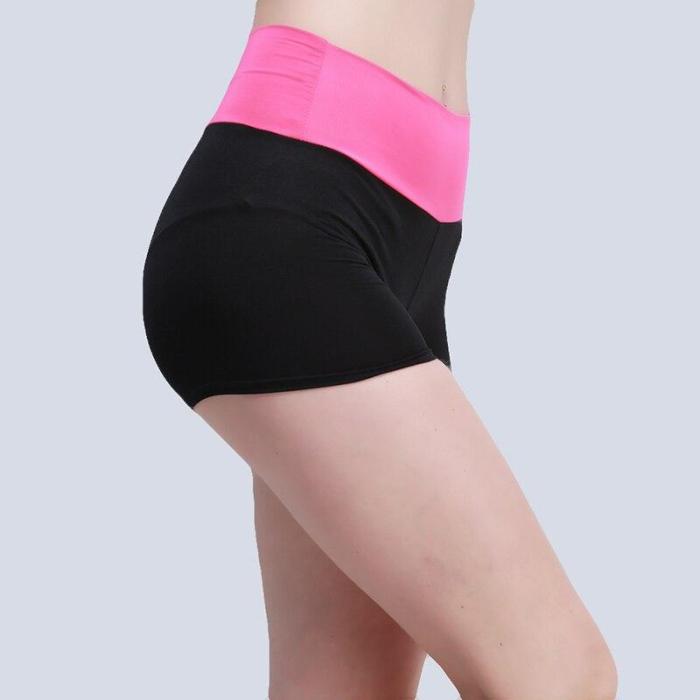 New Women Yoga Shorts Sport Patchwork Color Sportswear Tights Fitness Running Jogging Yoga Shorts Female 6 Colors