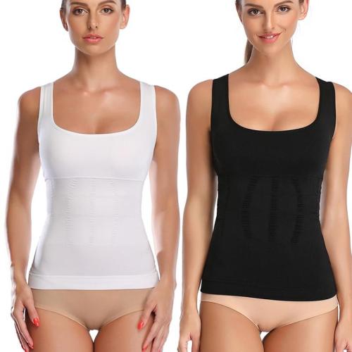 Women Body Shaper Slimming Belt Posture Corrective Tank Top Tummy Control Shapewear Padded Vest  Waist Trainer Corset Magic Top