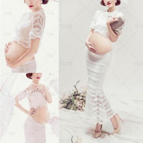 Pregnant Woman Photo Studio Photo Shoot Dress