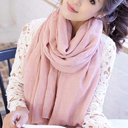 Candy Color Women Autumn Winter Cotton Linen Scarf  Large Long Warm Scarves Fashion Female Shawl Pashmina Cape 50*180CM
