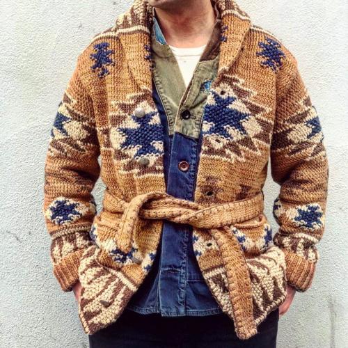 Ethnic wind cardigan sweater