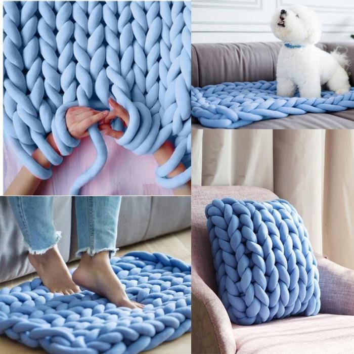 500g Super Thick Chunky Yarn For Knitting Merino Wool Yarn 2cm Thick Yarns For Hand knitting Blanket Crochet Nest