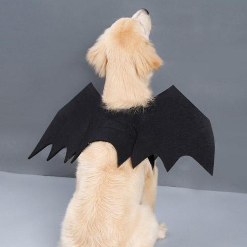 Pet Cat Dogs Halloween Cosplay Funny Costume For Dog Cats Puppies Kittens Black Bat Wings