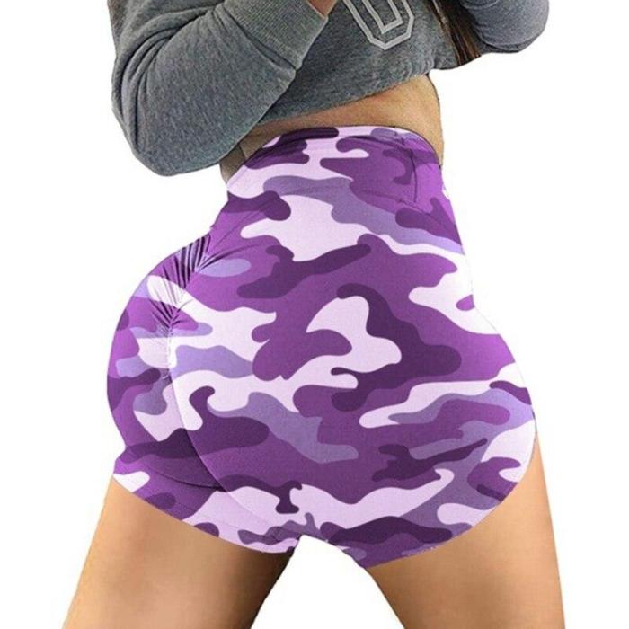 2020 Newest Hot Women High Waist Summer Camouflage Sports Fitness Shorts Gym Yoga Tights Running Exercise Short Sexy Women Short