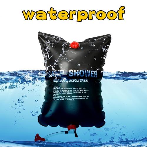 20L Portable Solar Heated Water Bag Energy Heated Bathing Outdoor Camping Shower Bag Picnic Water Bag BBQ Hiking Water Storage