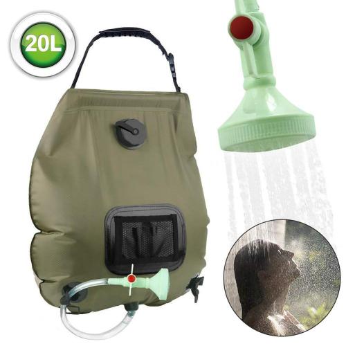Outdoor Solar Shower Bag Durable Camping Water Bags Portable Sun Compact Heated Practical Large Capacity Outdoor Solar Bath Bag