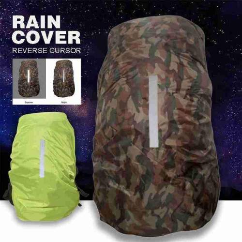 1pc Backpack Rain Cover Outdoor Night Travel Safety Reflective Raincover Waterproof Dustproof Outdoor Climbing Bag Protect Cover