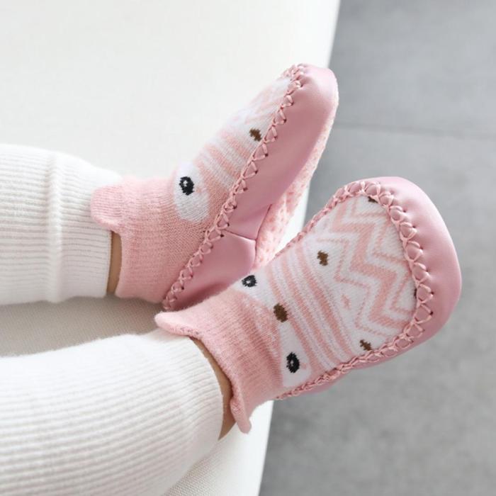 Infant First Walkers Cartoon Baby Shoes Cotton Newborn Shoes Soft Sole Autumn Winter Toddler Shoes for Baby Girl Boy