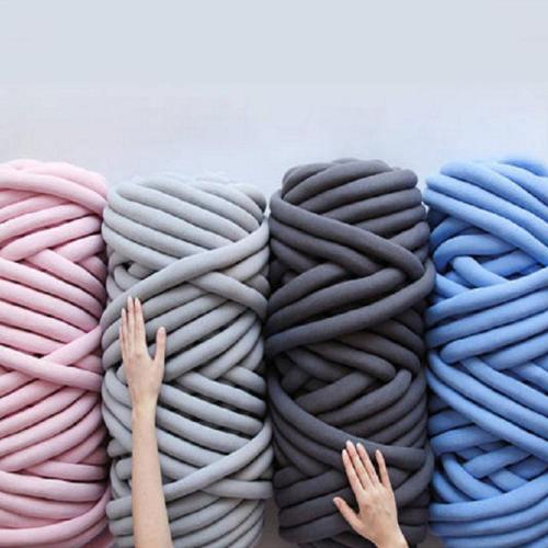 250g thick super Bulky chunky yarn for hand knitting Crochet soft big cotton DIY Arm Knitting Roving Spinning yarn for blanket