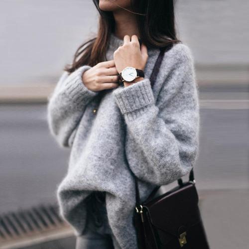 Fashion Mohair Fleece Loose Sweater
