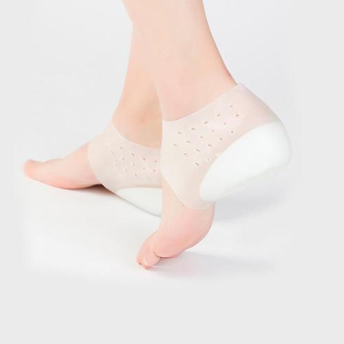 EBUYTIDE Invisible Height Increase Socks Women Men Heel Pads Silicone Gel Lift insoles for shoes In Socks Cracked Foot Skin Care