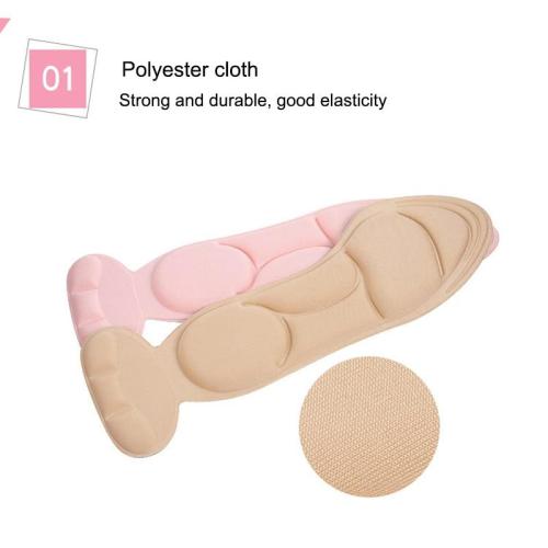 1 Pair Insoles Breathable Anti-slip Insole for feet Pad Inserts Heel Post Back for Women High Heel Shoe